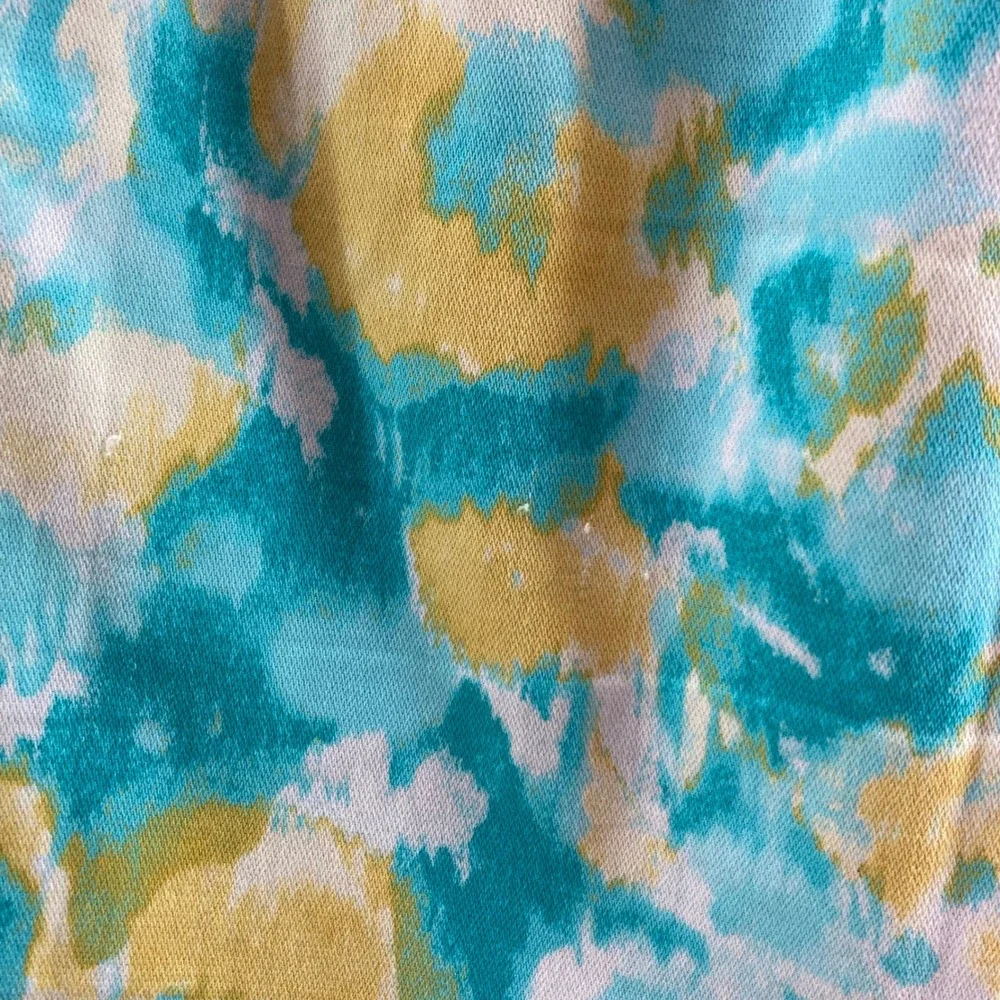 Talbots Women's Size 2 Pencil Skirt Floral Aqua Yellow Career Office‎